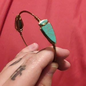 Boho Faux tourqouise  arrowhead bracelet